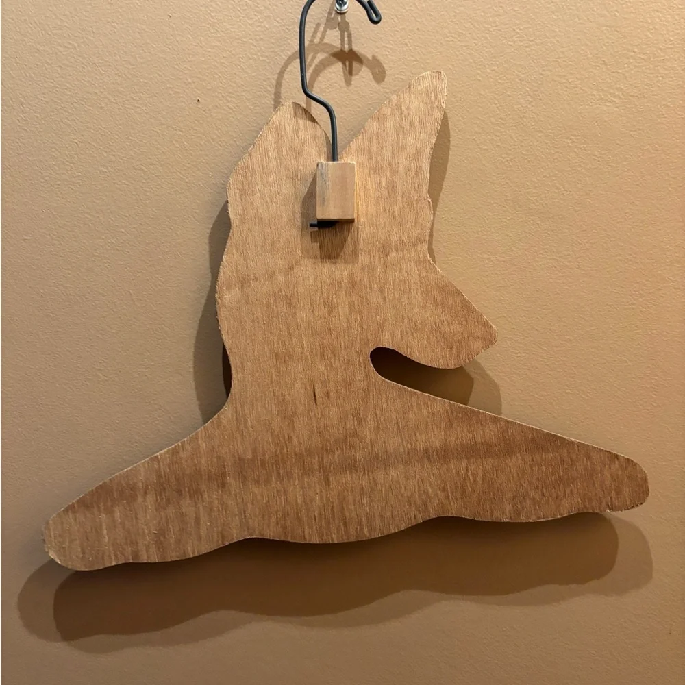 Fox Portrait Wooden Wall Hanger in Rustic Orange and Black